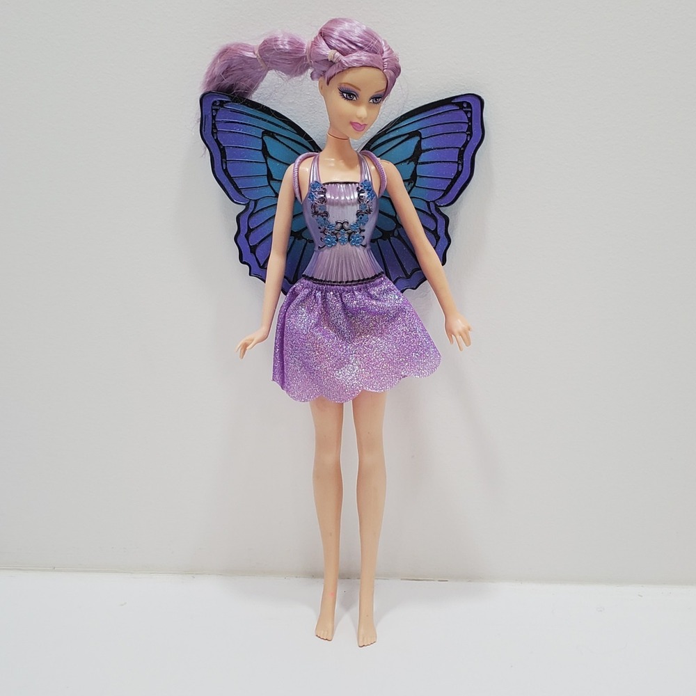 Barbie Mariposa Willa Butterfly Flutters Doll Purple Hair Collectable Doll Read
